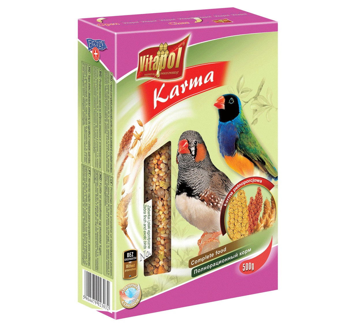 Vitapol Food for Zebra and Exotic Birds, 500 Gms Vitapol Food for Zebra and Exotic Birds, 500 Gms