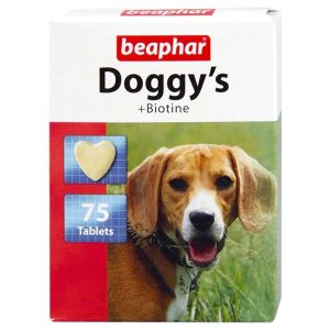 Beaphar Doggy's Biotine Skin and Anti Hair Fall Supplement for Dogs 75 Tablets