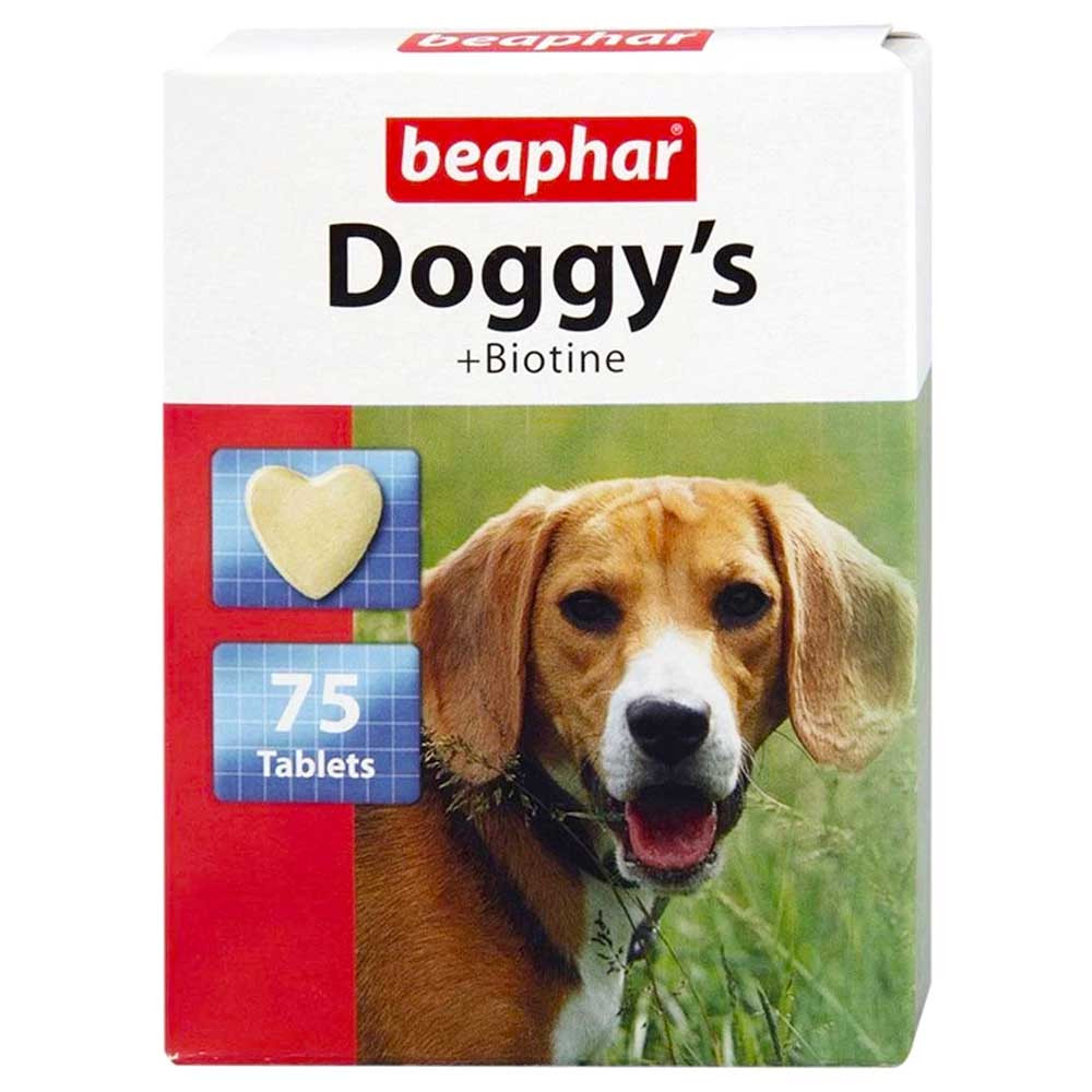 Beaphar Doggy's Biotine Skin and Anti Hair Fall Supplement for Dogs 75 Tablets Beaphar Doggy's Biotine Skin and Anti Hair Fall Supplement for Dogs 75 Tablets