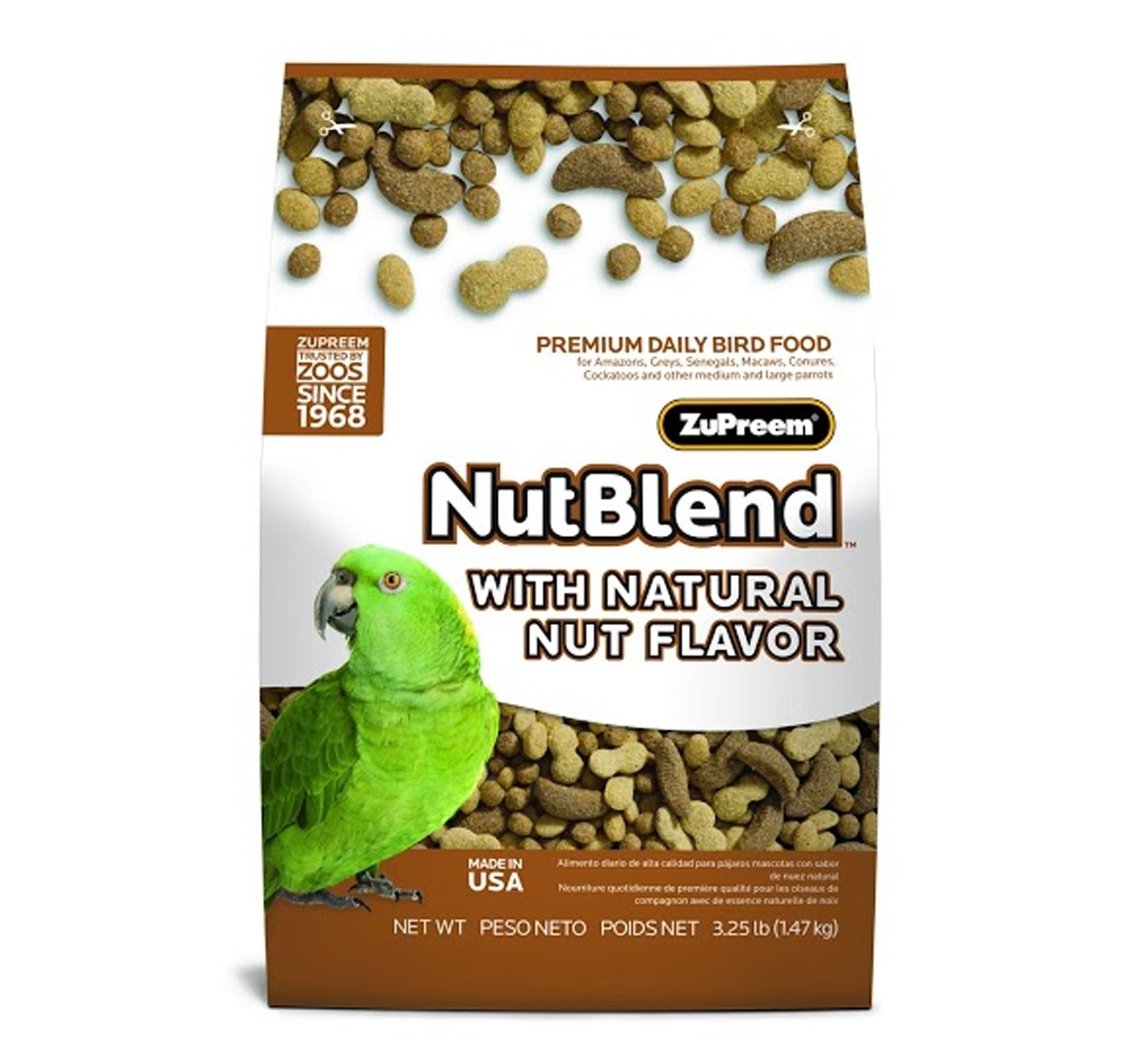 ZuPreem Nut Blend Food For Parrot 1.47 Kg ZuPreem Nut Blend Food For Parrot 1.47 Kg