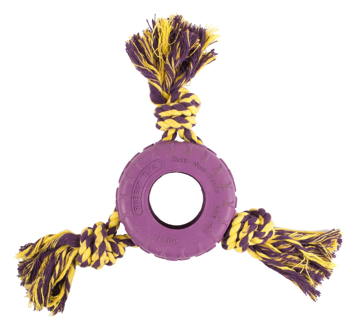 Pet Brand Rubber Tyre & Three Way Rope Pet Brand Rubber Tyre & Three Way Rope