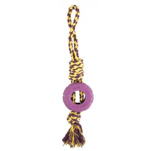 Pet Brands Rope Loop & Rubber Tyre Dog Toy