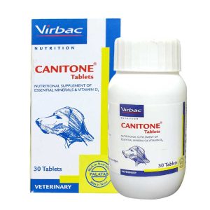 Virbac Canitone Calcium Support For Dogs 30 Tablets
