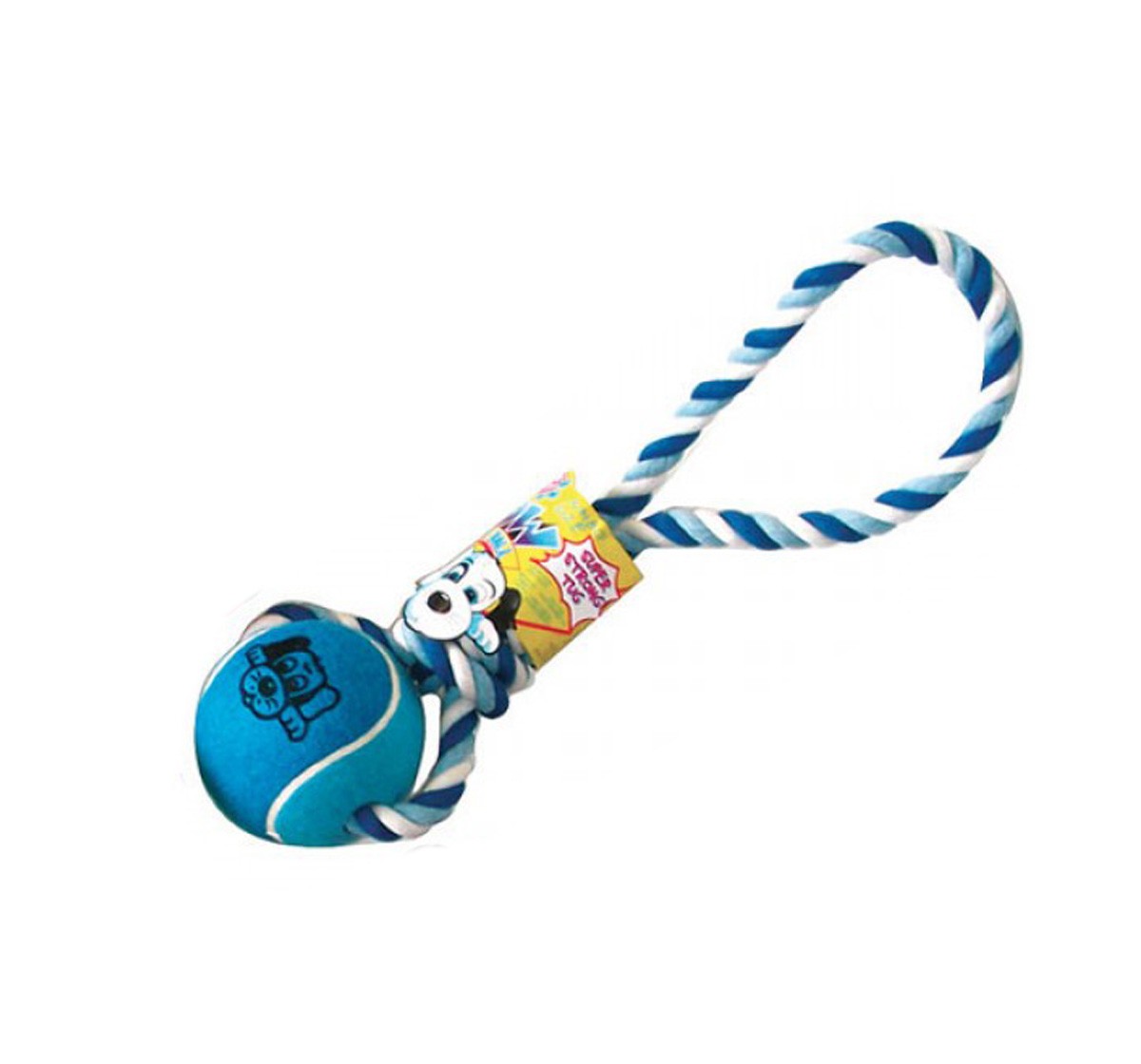 Pet Brand Wow Tennis Ball Tug Toy For Dog - Large Pet Brand Wow Tennis Ball Tug Toy For Dog - Large