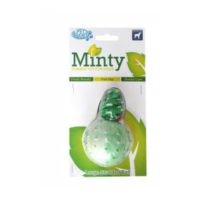 Pet Brand Minty Fresh Rubber Ball Dog Toy