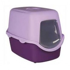 Trixie Vico Cat Litter Tray With Dome(Purple/Lilac)