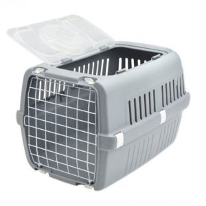 Zephos 2 Open Pet Carrier Grey 22x15x13 inches