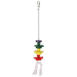 Colourful Wooden Bird Toy, 30 cm
