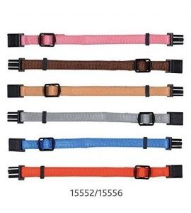 Trixie Set of 6 Puppy Collars, Dark Colours