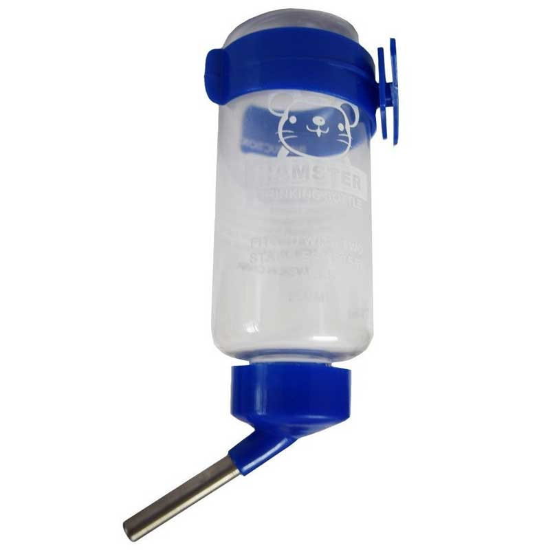 Pawzone Blue Water Bottle for Small Animal Cages Pawzone Blue Water Bottle for Small Animal Cages
