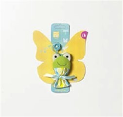 Dangling Frog on an Elastic Plush Cat Toy