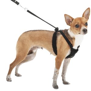 YUP! Non-Pull Mesh Harness Black for Dogs