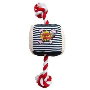 Denim Cube Rope Chew Toy 22 cm