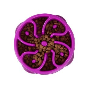 Fun Feeder Mini Slow Feed Bowl Purple
