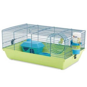 Savic Brilliant Blue Martha Hamster Cage, 19x12x8 inch