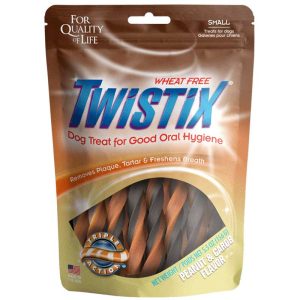 Twistix Peanut & Carob Small Dental Treats
