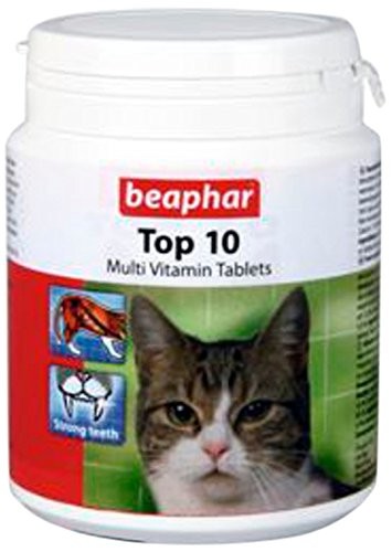BEAPHAR Top 10 Cat Multivitamin Tablets , Pack 1 BEAPHAR Top 10 Cat Multivitamin Tablets , Pack 1
