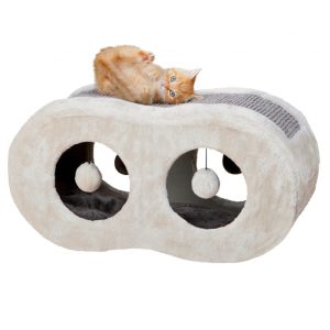 Trixie Liana Cuddly Cave Scratcher, Light Grey