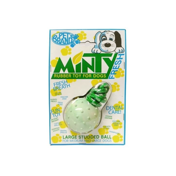 Pet Brands Minty Rubber Ball Pet Brands Minty Rubber Ball