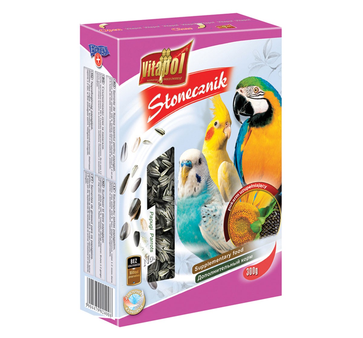 'Vitapol Sunflower For Parrots 300gm 'Vitapol Sunflower For Parrots 300gm