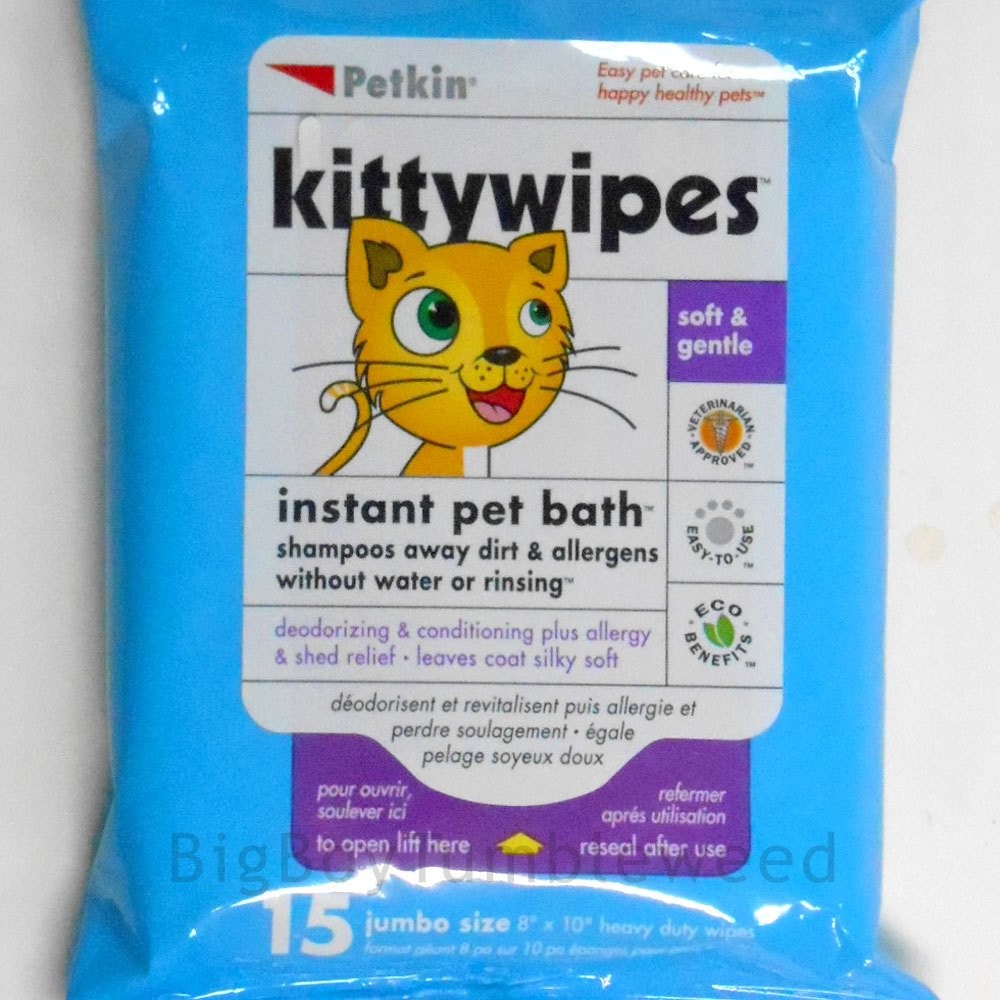 Petkin , Kittywipes 15 wipes Petkin , Kittywipes 15 wipes
