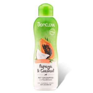 TROPICLEAN Papaya & Coconut Shampoo Conditioner, Luxury 2-in-1, 355 ml
