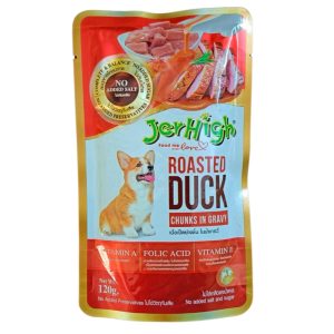 JerHigh Roasted Duck In Gravy Dog Food 120 gms