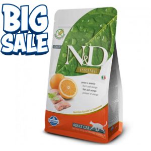 N and D Farmina Grain Free Fish & Orange Adult Cat Food