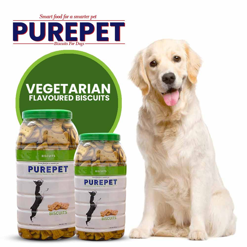 Purepet Vegetarian Flavour Biscuits For Dogs 800 gm Purepet Vegetarian Flavour Biscuits For Dogs 800 gm