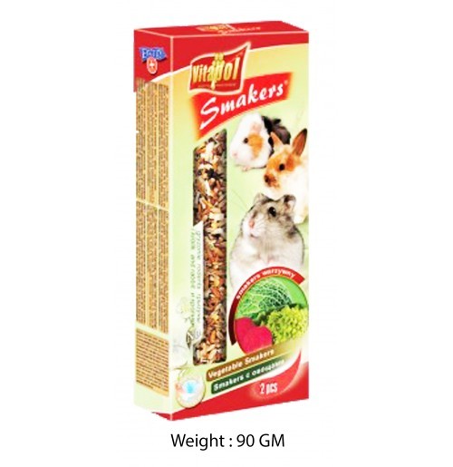 Vitapol Vegetable Smakers For Rodents 90gms Vitapol Vegetable Smakers For Rodents 90gms
