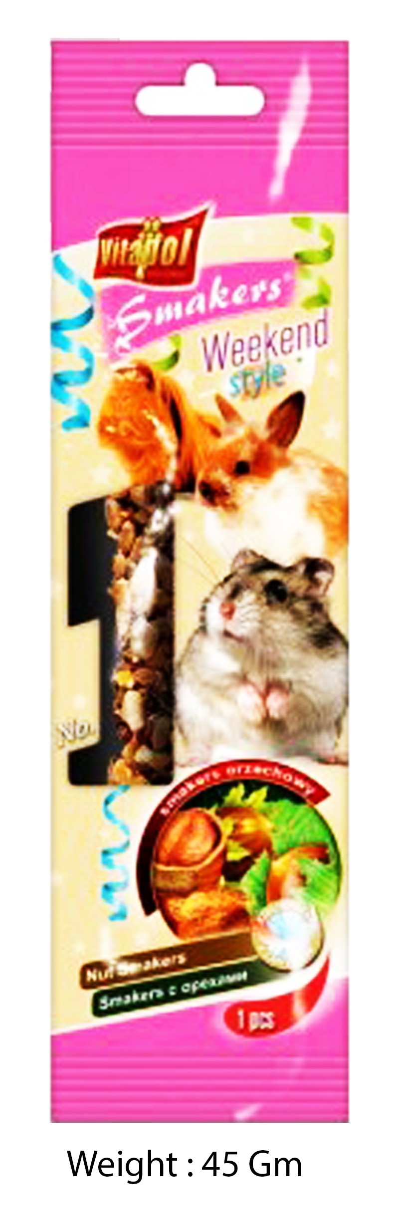 Vitapol Nut Smakers For Rodents 45gms Vitapol Nut Smakers For Rodents 45gms