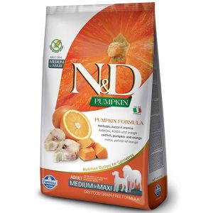 N and D Farmina Grain Free Medium & Maxi Adult Codfish & Orange
