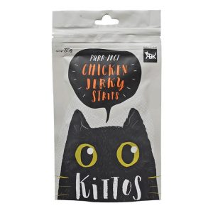 Kittos Chicken Jerky Strips Cat treat 35 gm (Pack of 3)