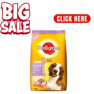 Pedigree Chicken & Rice For Senior Dog - 3 Kg