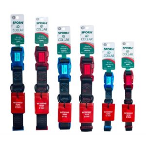 Yup Sporn ID collars Black/Red