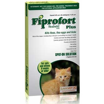 FIPROFORT PLUS FOR CATS & KITTENS 8 WEEKS OR OLDER 0.5ML X 1 PIPETTE FIPROFORT PLUS FOR CATS & KITTENS 8 WEEKS OR OLDER 0.5ML X 1 PIPETTE