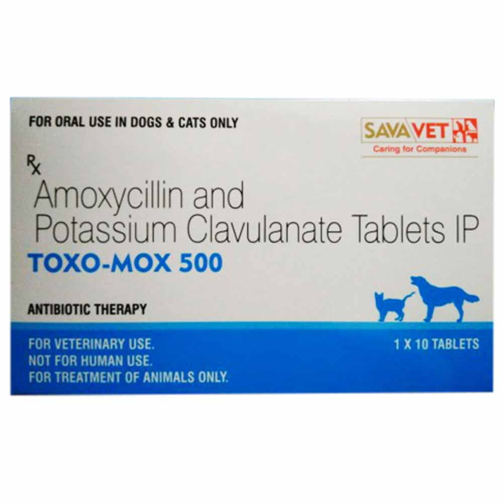 Savavet Toxo-Mox 500 1*10 Tablets For Dogs and Cats Savavet Toxo-Mox 500 1*10 Tablets For Dogs and Cats