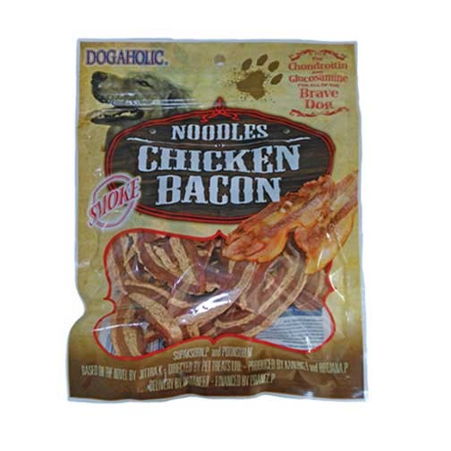 Rena Noodles Chicken Bacon Strips Smoked 130 gm Rena Noodles Chicken Bacon Strips Smoked 130 gm