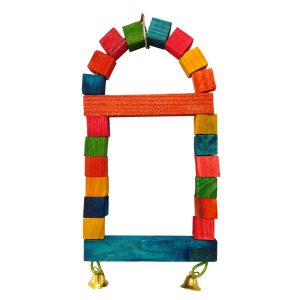 Pawzone Small Bird Toys - Triangle Ladder