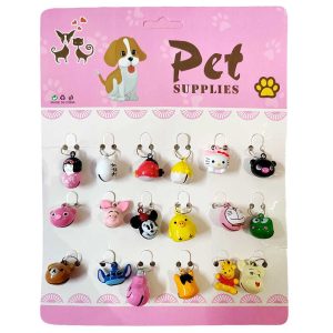 Collar Cartoon Bell Shape for Pets (2 bells)