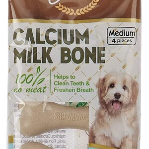 Gnawlers Calcium Milk Bone Medium Pack, 12 pieces