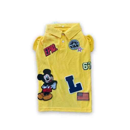 Pawzone Yellow Trending Summer T- Shirts For Dogs Pawzone Yellow Trending Summer T- Shirts For Dogs