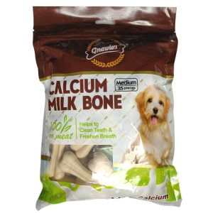 Gnawlers Calcium Milk Dog Bones 35 Pieces Medium