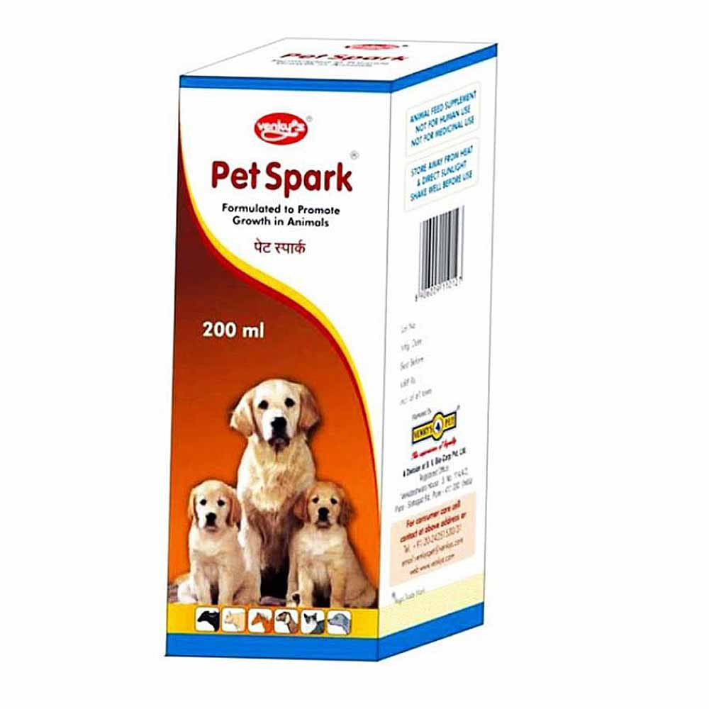 Venkys Pet Spark Multivitamin Supplement 200ml Venkys Pet Spark Multivitamin Supplement 200ml