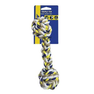 Petsports, Triple Tex Double Monkey Knot 9" Rope