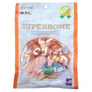 Dogaholic SuperBone All Natural Salmon Oil Bone Style