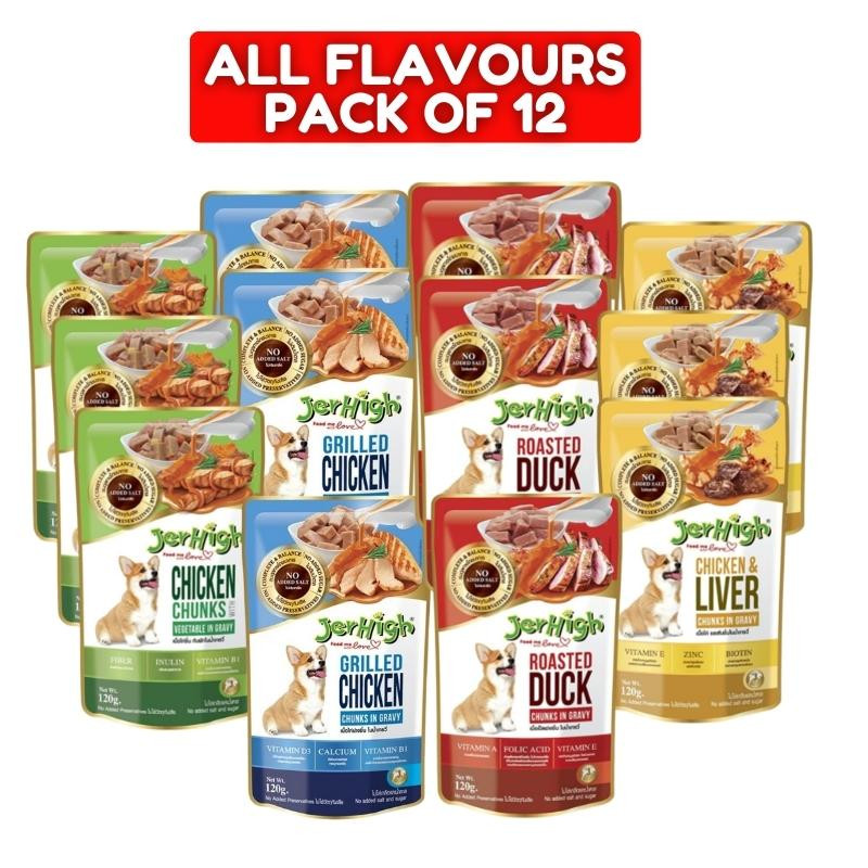 JerHigh Mix Wet Dog Food 120 gms JerHigh Mix Wet Dog Food 120 gms