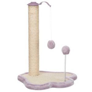 Trixie Junior scratching paw with post, light lilac/natural, 40 × 50 × 38 cm
