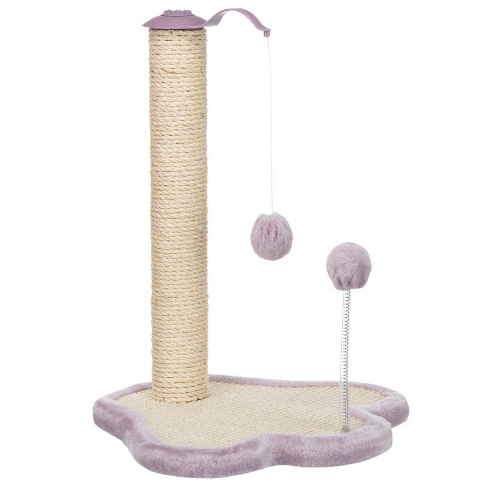Trixie Junior scratching paw with post, light lilac/natural, 40 × 50 × 38 cm Trixie Junior scratching paw with post, light lilac/natural, 40 × 50 × 38 cm