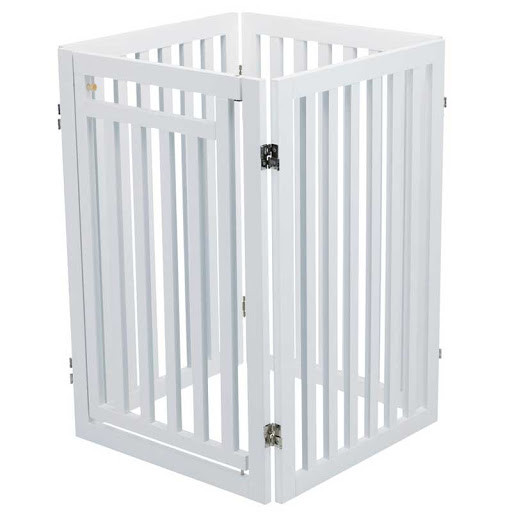 Trixie, Barrier with door, 4-parts, 60–160 × 81 cm, white Trixie, Barrier with door, 4-parts, 60–160 × 81 cm, white